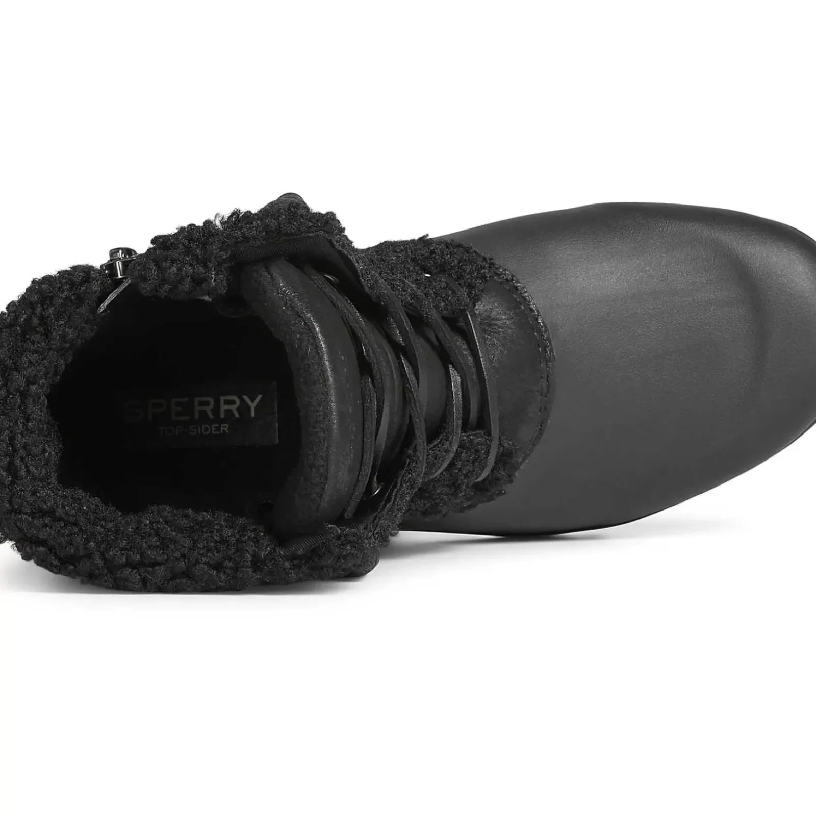Sale|Boots^Sperry Women's Maritime Repel Teddy Trim Snow Boot Black