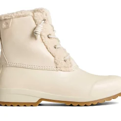 Sale|Boots^Sperry Women's Maritime Repel Teddy Trim Snow Boot Ivory
