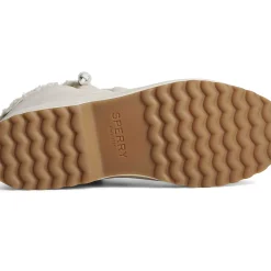 Sale|Boots^Sperry Women's Maritime Repel Teddy Trim Snow Boot Ivory