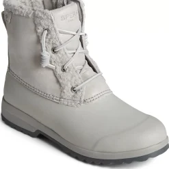 Sale|Boots^Sperry Women's Maritime Repel Teddy Trim Snow Boot Grey