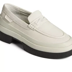Sale|Flats & Loafers^Sperry Women's Platform Leather Loafer White