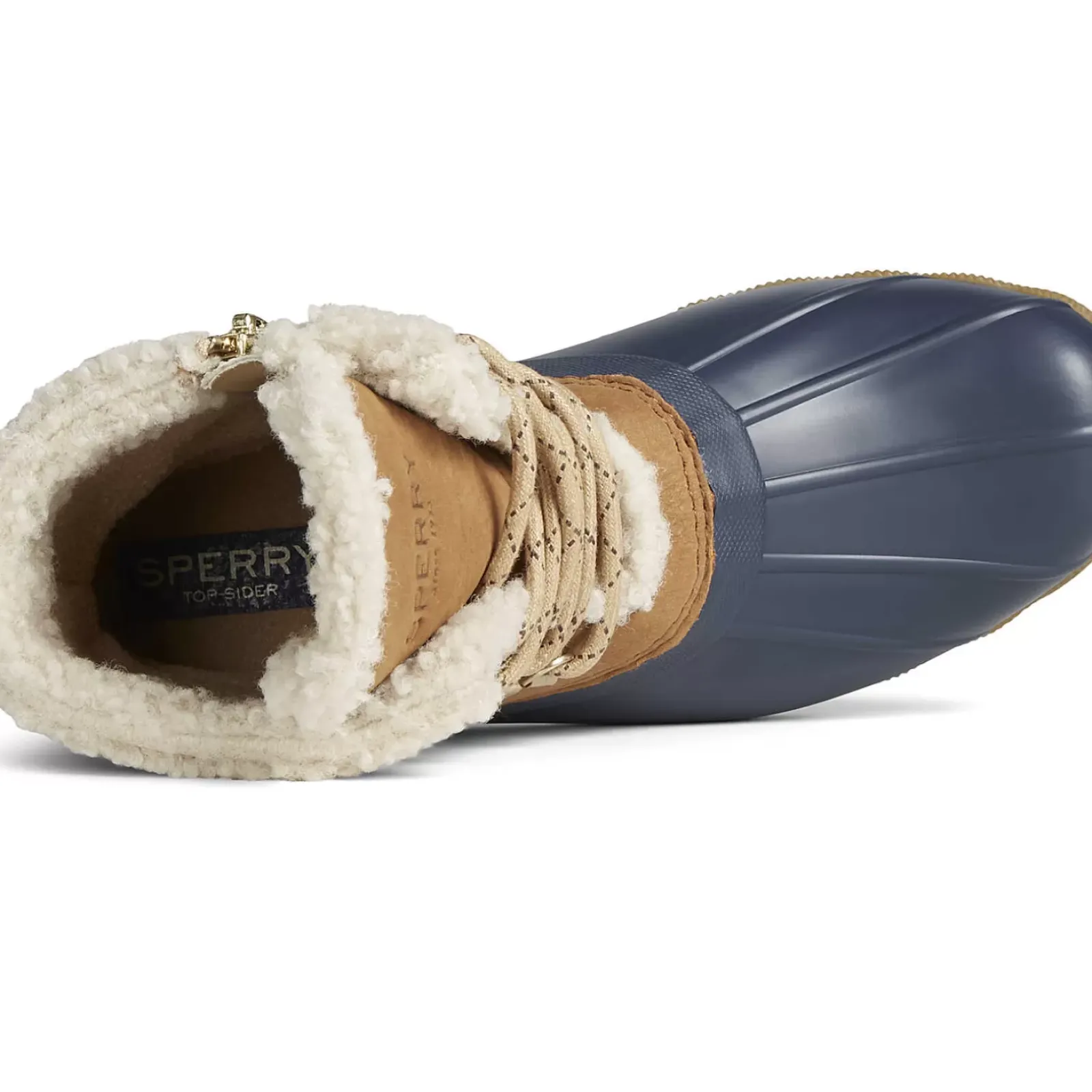 Saltwater Duck Boot|Sale^Sperry Women's Saltwater Alpine Leather Duck Boot Tan/Navy