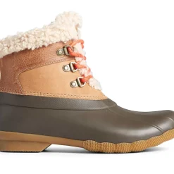 Saltwater Duck Boot|Sale^Sperry Women's Saltwater Alpine Leather Duck Boot Tan/Brown