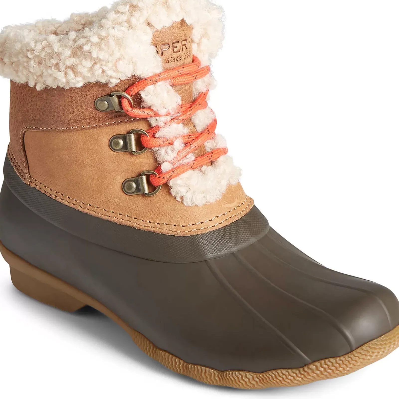 Saltwater Duck Boot|Sale^Sperry Women's Saltwater Alpine Leather Duck Boot Tan/Brown