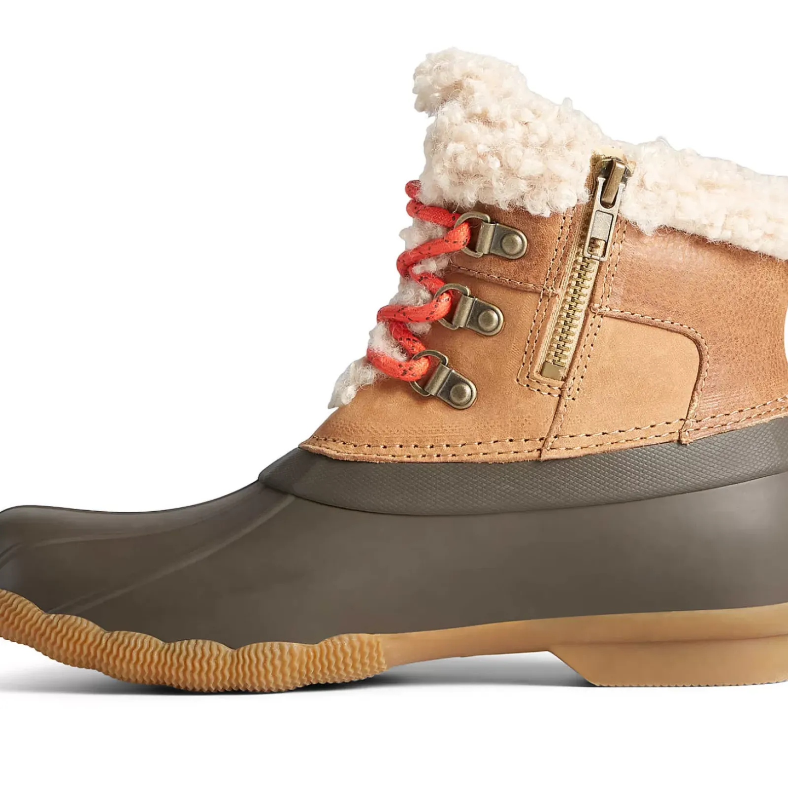 Saltwater Duck Boot|Sale^Sperry Women's Saltwater Alpine Leather Duck Boot Tan/Brown