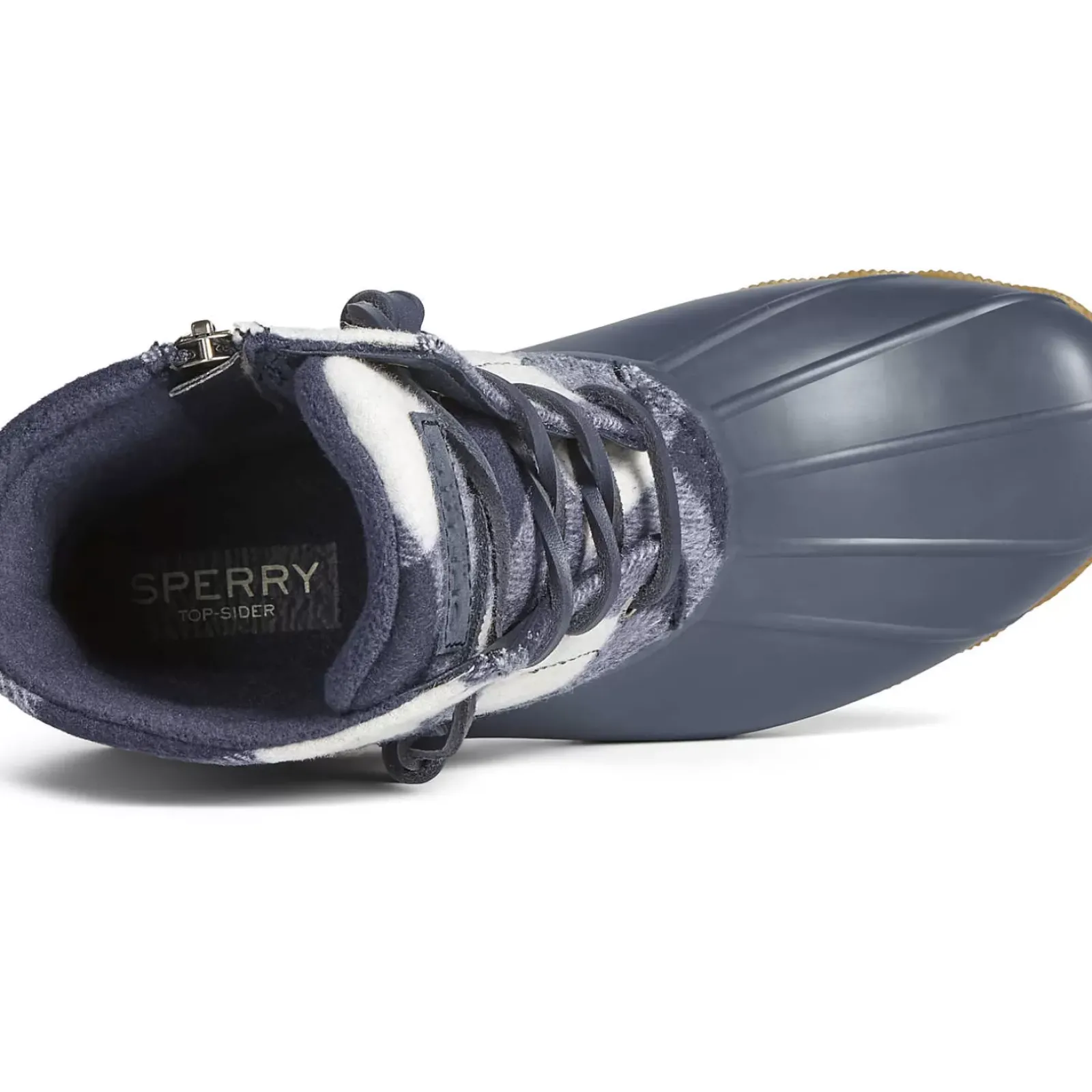 Saltwater Duck Boot|Sale^Sperry Women's Saltwater Buffalo Check Duck Boot Navy