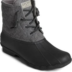 Saltwater Duck Boot|Sale^Sperry Women's Saltwater Chevron Wool Duck Boot Black