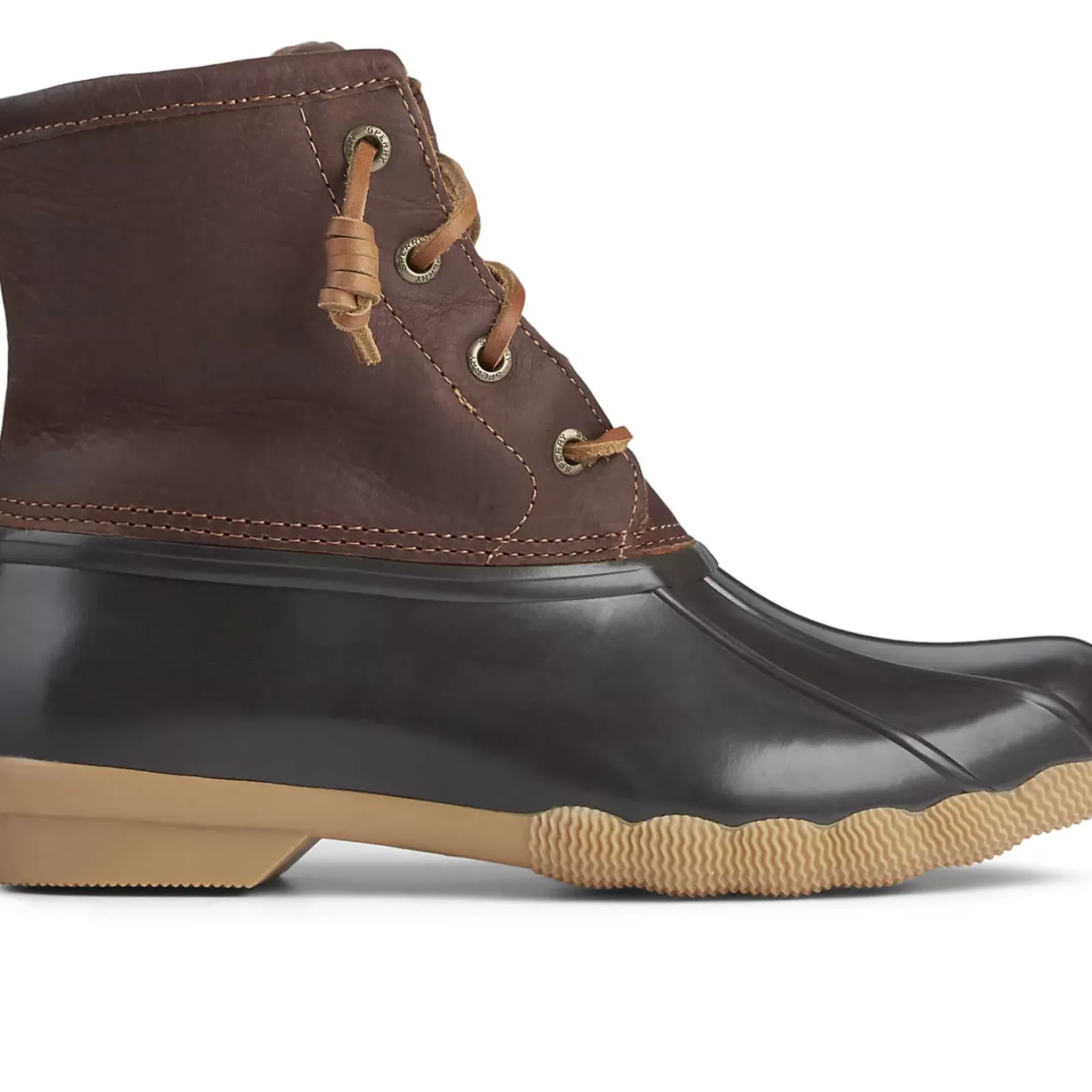 Sale|Rain & Duck Boots^Sperry Women's Saltwater Duck Boot Tan / Dark Brown