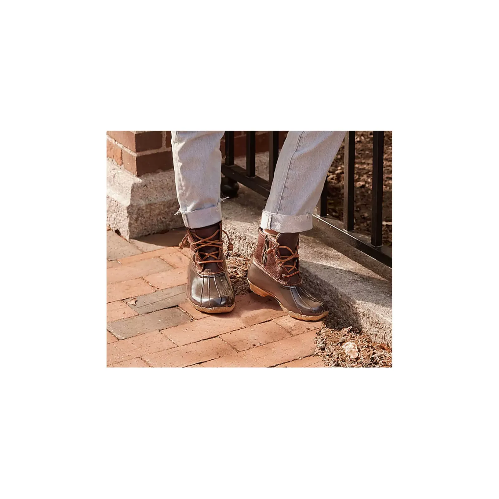 Sale|Rain & Duck Boots^Sperry Women's Saltwater Duck Boot Tan / Dark Brown