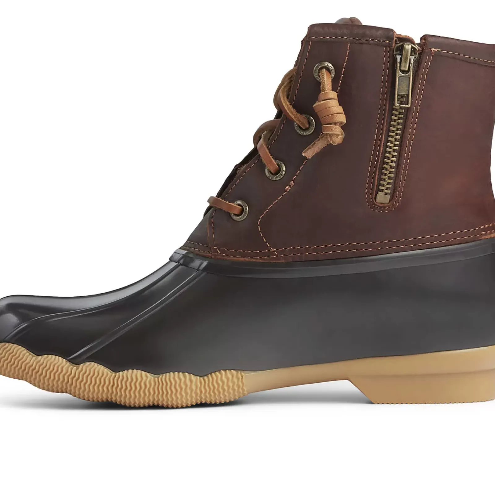 Sale|Rain & Duck Boots^Sperry Women's Saltwater Duck Boot Tan / Dark Brown