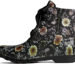 Saltwater Duck Boot|Sale^Sperry Women's Saltwater Floral Duck Boot Black