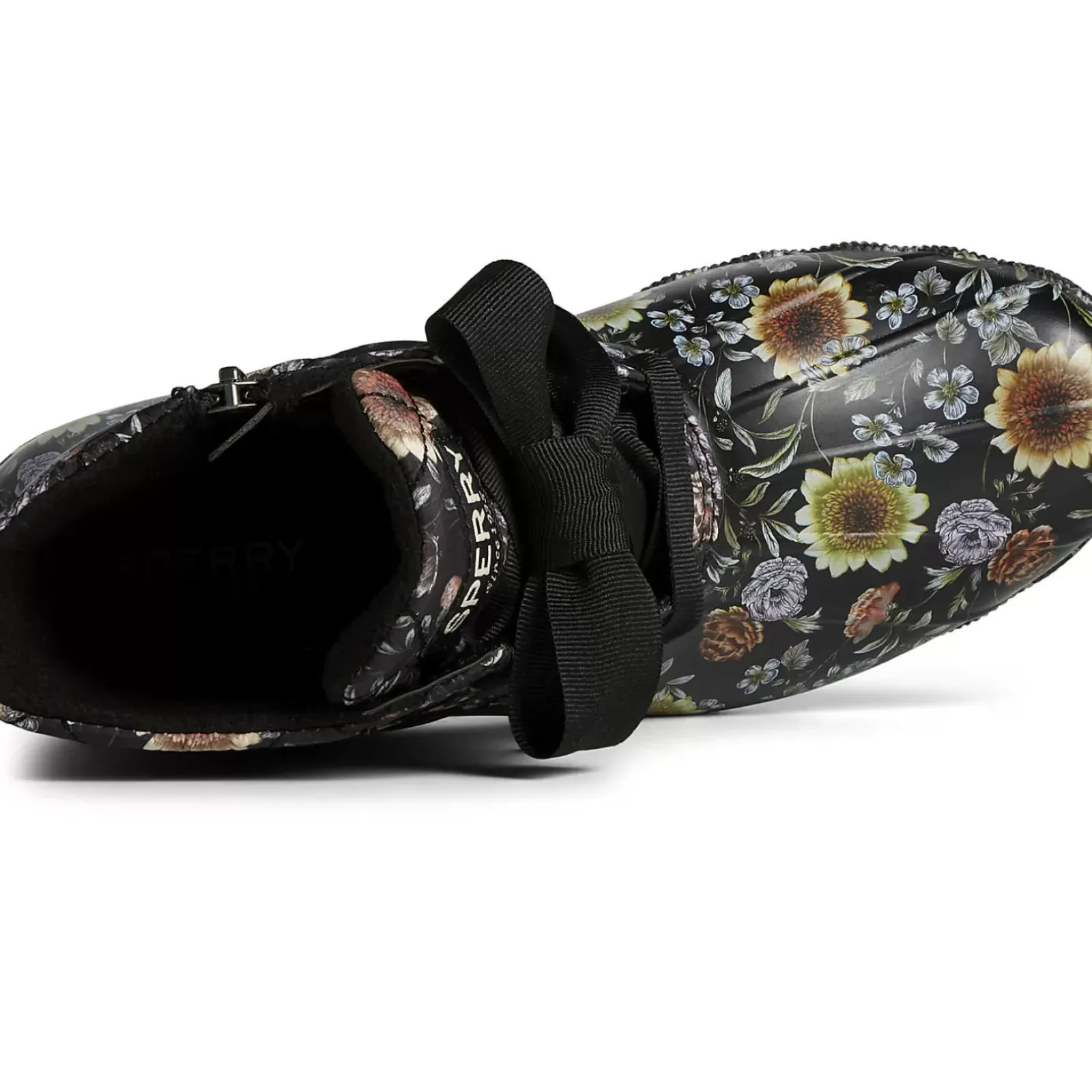 Saltwater Duck Boot|Sale^Sperry Women's Saltwater Floral Duck Boot Black