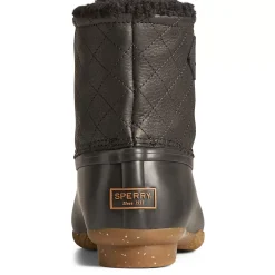 Saltwater Duck Boot|Sale^Sperry Women's Saltwater Luxe Leather Thinsulate™ Duck Boot Black Quilt