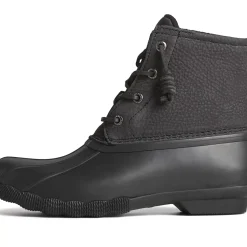 Saltwater Duck Boot|Sale^Sperry Women's Saltwater Mainsail Leather Duck Boot Black