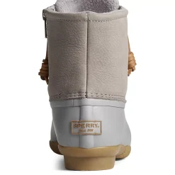 Saltwater Duck Boot|Sale^Sperry Women's Saltwater Mainsail Leather Duck Boot Grey
