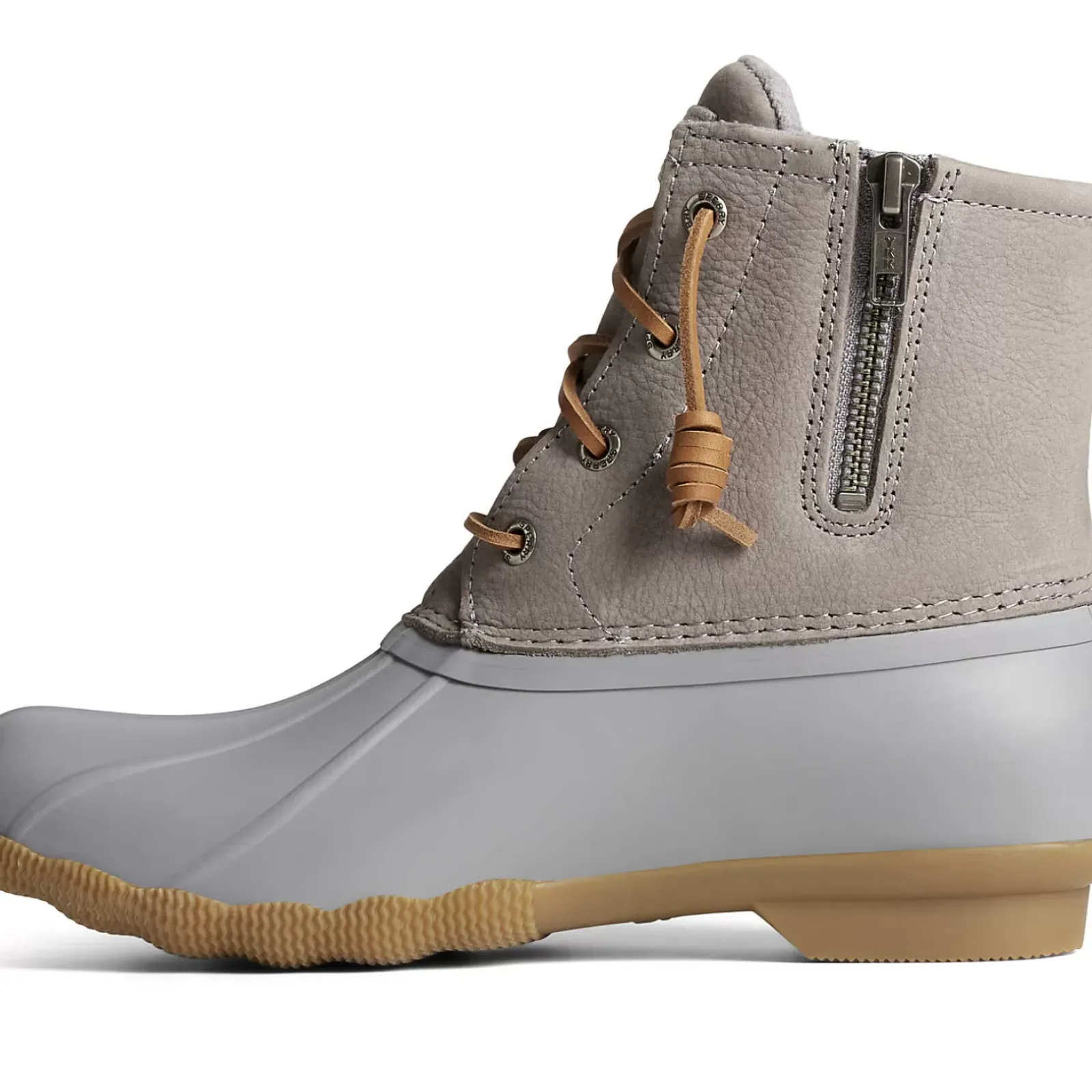 Saltwater Duck Boot|Sale^Sperry Women's Saltwater Mainsail Leather Duck Boot Grey