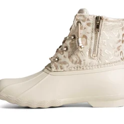 Saltwater Duck Boot|Sale^Sperry Women's Saltwater Metallic Jacquard Duck Boot Ivory