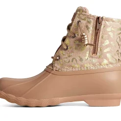Saltwater Duck Boot|Sale^Sperry Women's Saltwater Metallic Jacquard Duck Boot Rose