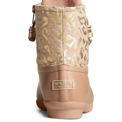 Saltwater Duck Boot|Sale^Sperry Women's Saltwater Metallic Jacquard Duck Boot Rose
