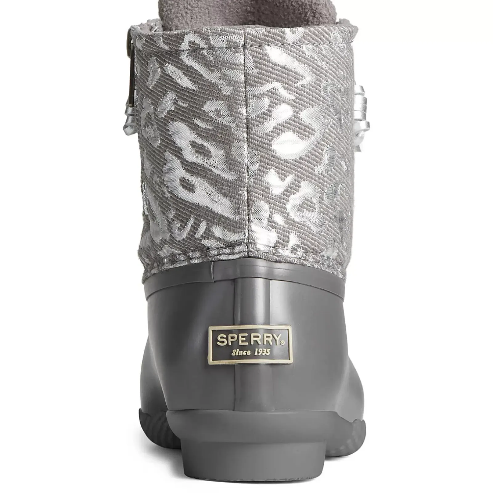 Saltwater Duck Boot|Sale^Sperry Women's Saltwater Metallic Jacquard Duck Boot Silver