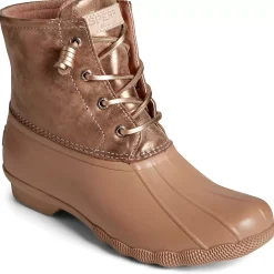 Saltwater Duck Boot|Sale^Sperry Women's Saltwater Metallic Leather Duck Boot Rose