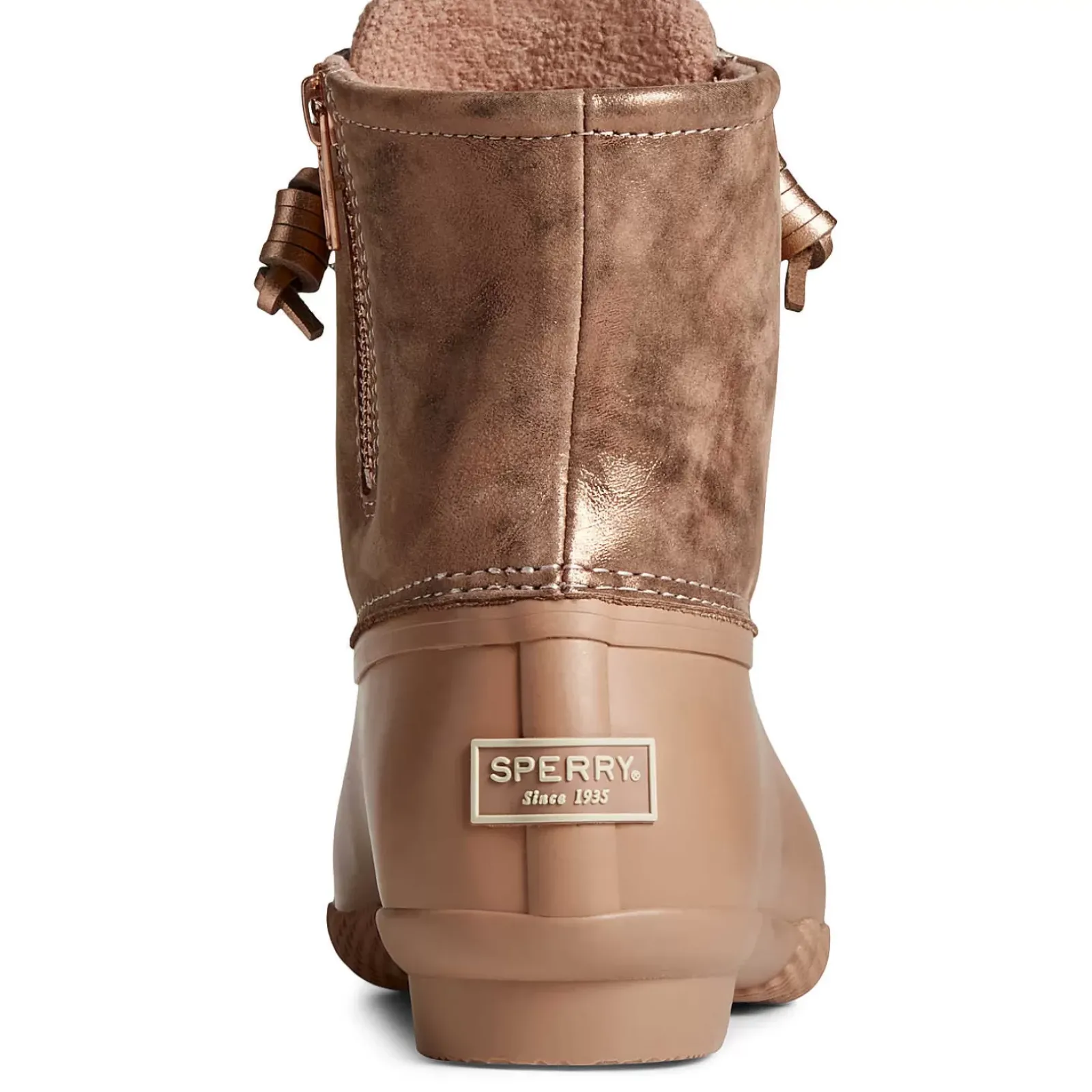 Saltwater Duck Boot|Sale^Sperry Women's Saltwater Metallic Leather Duck Boot Rose