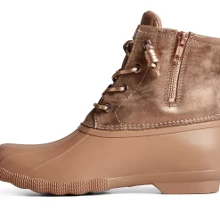 Saltwater Duck Boot|Sale^Sperry Women's Saltwater Metallic Leather Duck Boot Rose