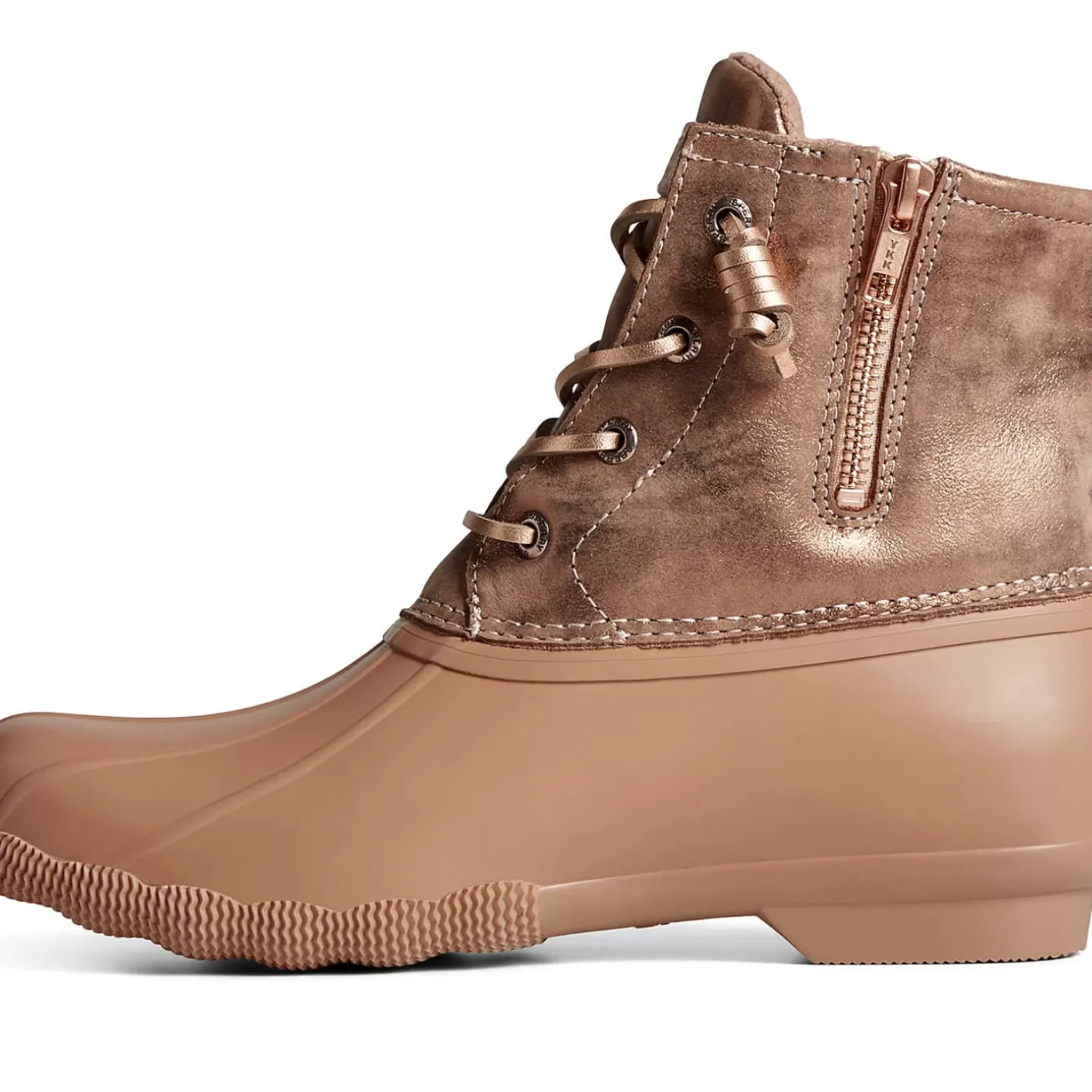Saltwater Duck Boot|Sale^Sperry Women's Saltwater Metallic Leather Duck Boot Rose