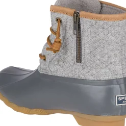 Saltwater Duck Boot|Sale^Sperry Women's Saltwater Wool Embossed Thinsulate™ Duck Boot Grey