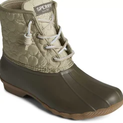 Saltwater Duck Boot|Sale^Sperry Women's Saltwater&trade; Circle Nylon Duck Boot Olive