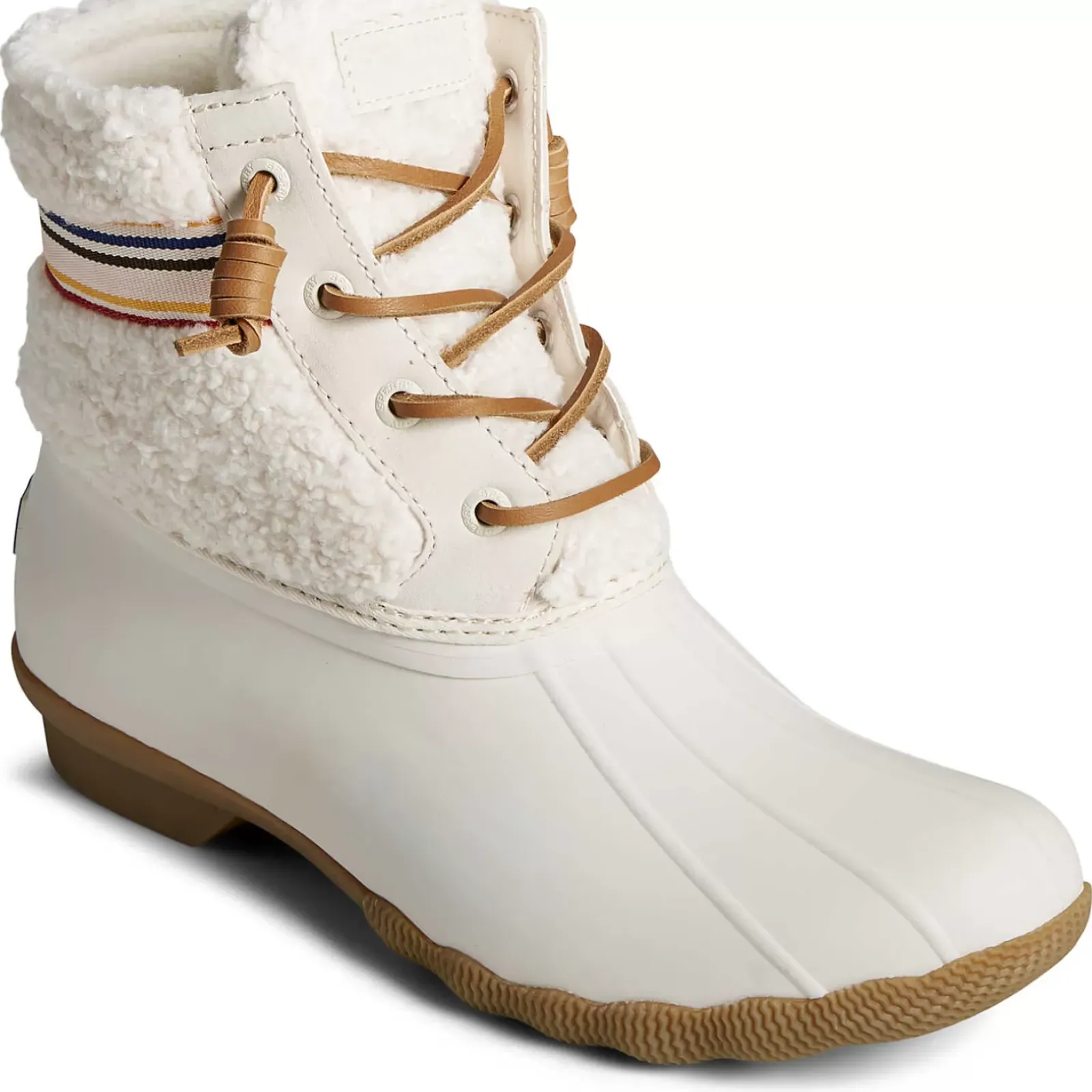 Saltwater Duck Boot|Sale^Sperry Women's Saltwater™ Rainbow Sherpa Duck Boot Ivory