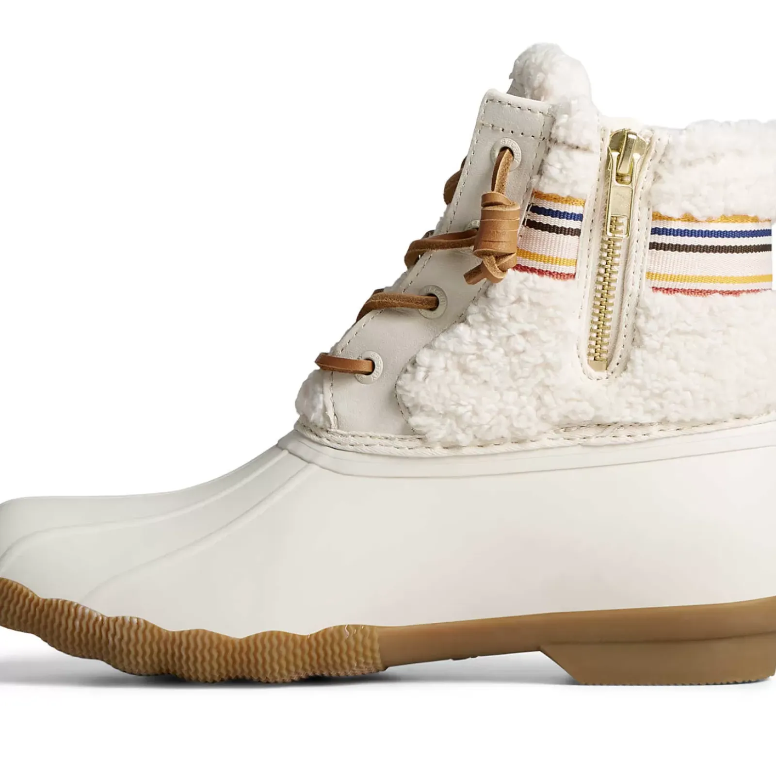 Saltwater Duck Boot|Sale^Sperry Women's Saltwater™ Rainbow Sherpa Duck Boot Ivory