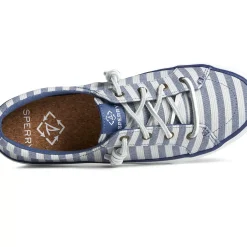 SeaCycled|Sale^Sperry Women's SeaCycled™ Crest Vibe Striped Textile Sneaker Navy