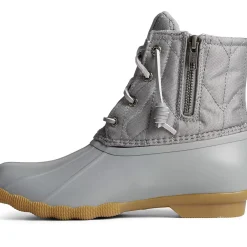 Saltwater Duck Boot|SeaCycled^Sperry Women's SeaCycled™ Saltwater Nylon Duck Boot Grey