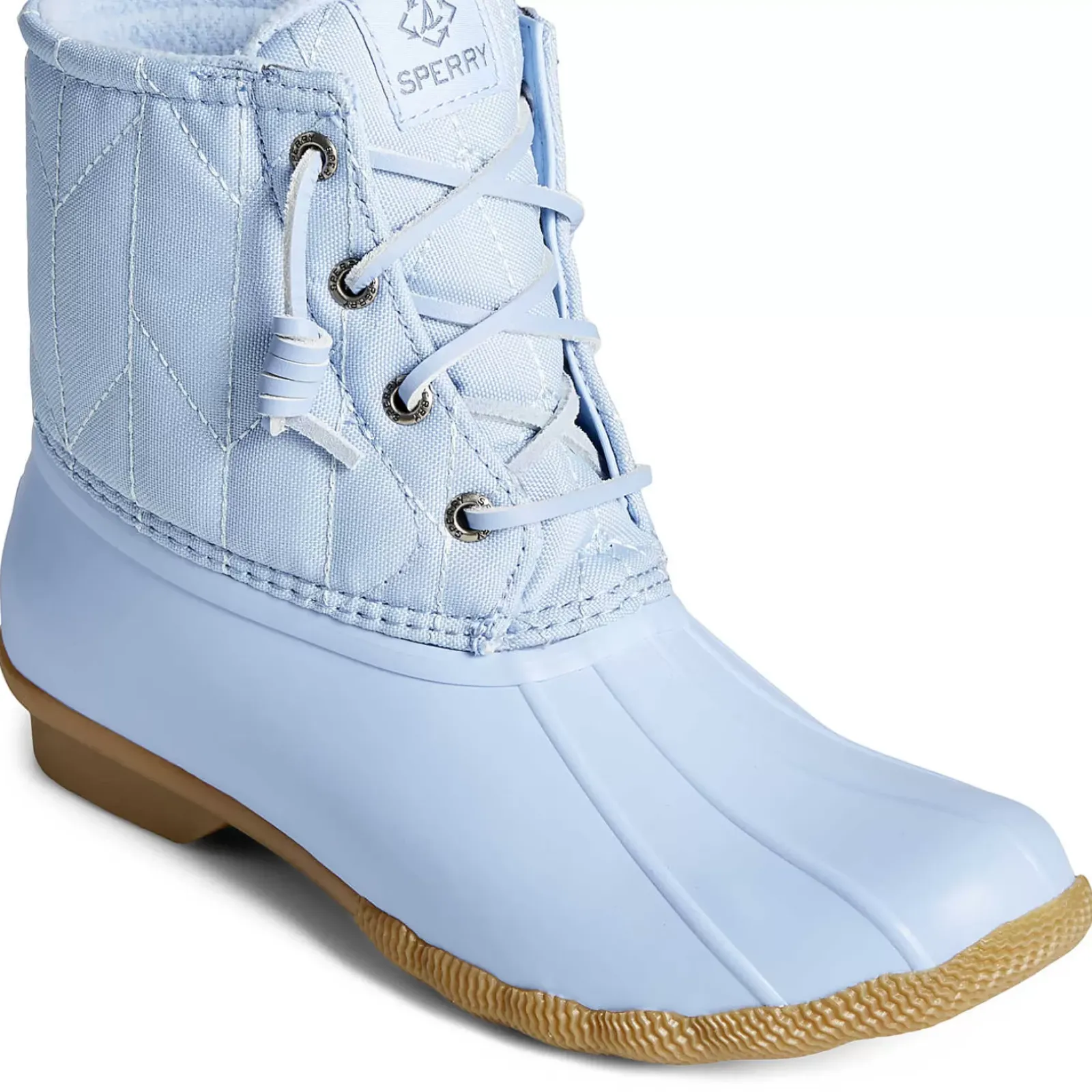 Saltwater Duck Boot|SeaCycled^Sperry Women's SeaCycled™ Saltwater Nylon Duck Boot Light Blue