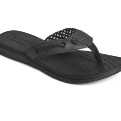 Sandals|Shoes^Sperry Women's Seafish Leather Flip Flop Black