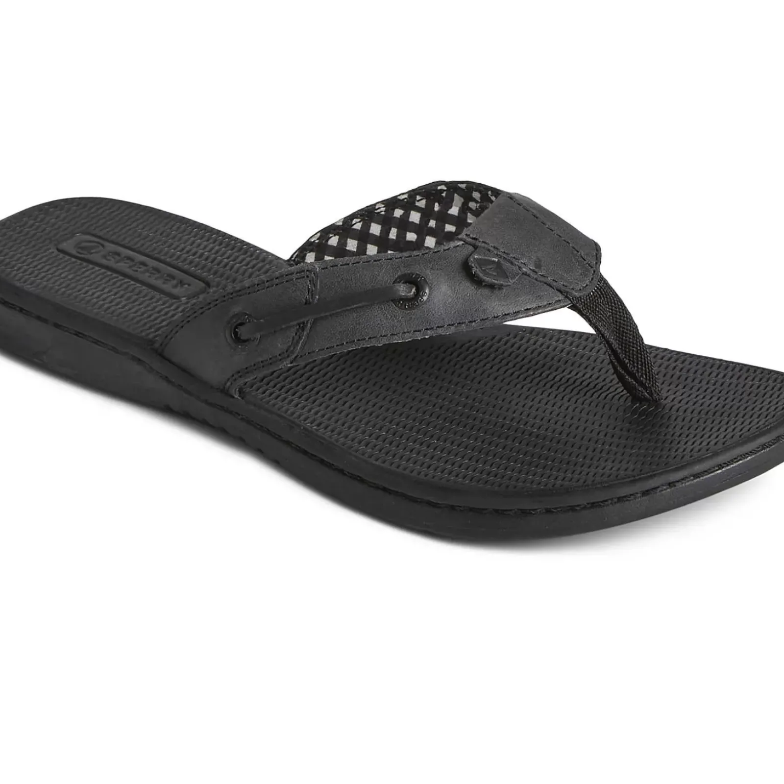 Sandals|Shoes^Sperry Women's Seafish Leather Flip Flop Black