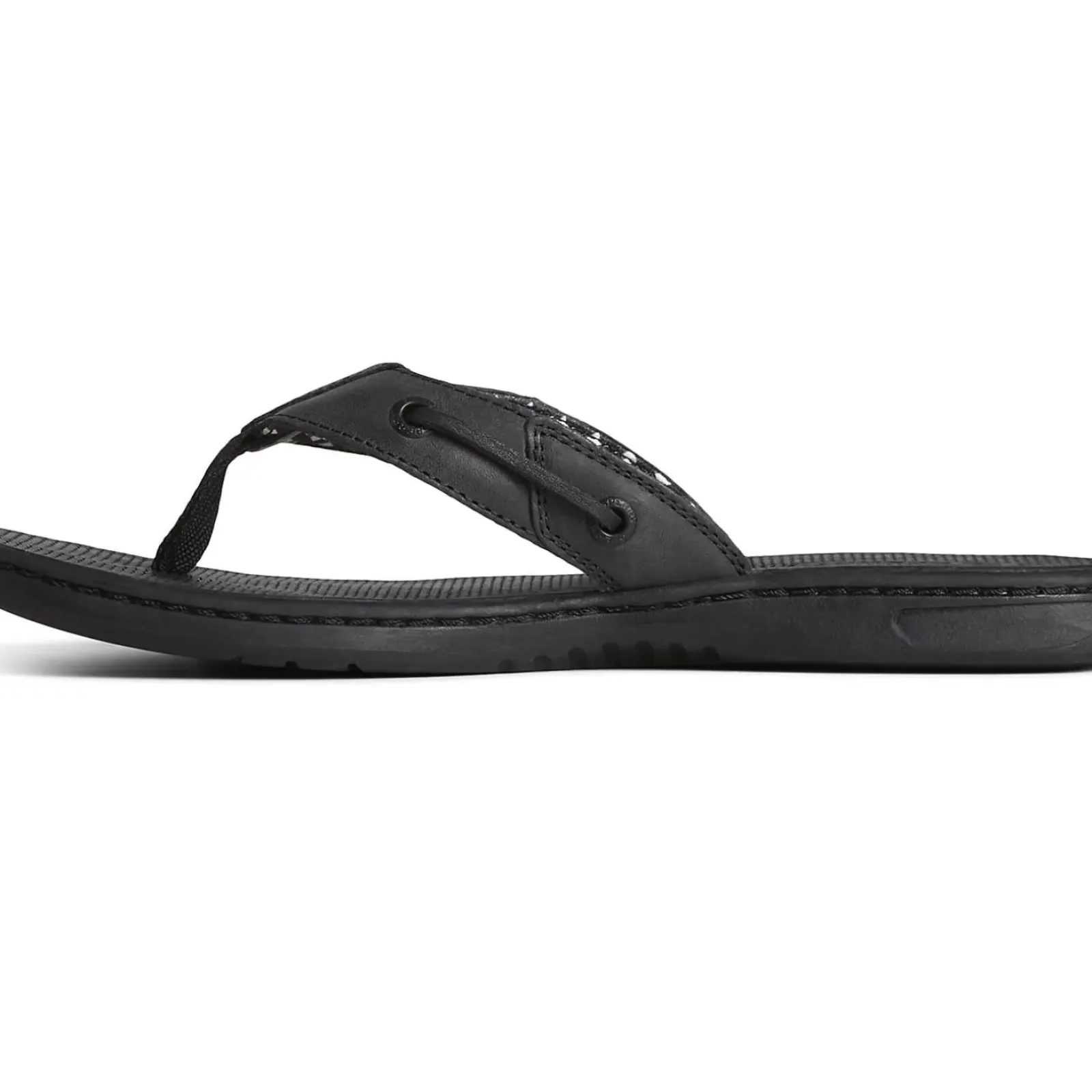 Sandals|Shoes^Sperry Women's Seafish Leather Flip Flop Black