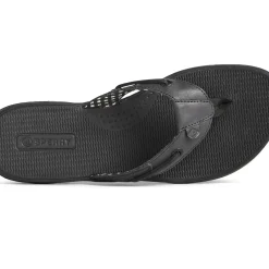 Sandals|Shoes^Sperry Women's Seafish Leather Flip Flop Black
