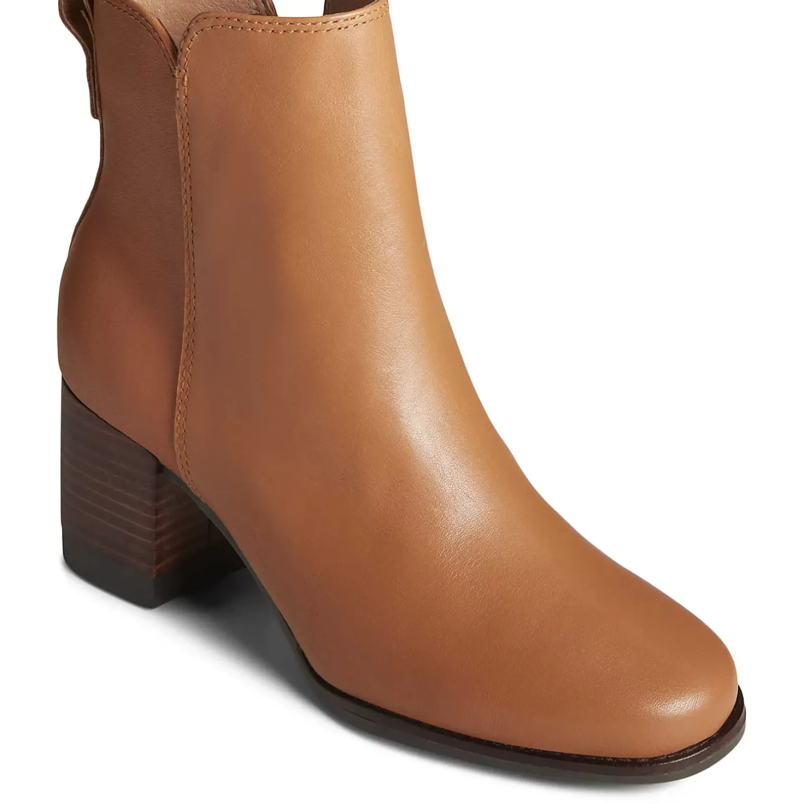 Seaport|Sale^Sperry Women's Seaport Heel Water Resist Leather Boot Tan