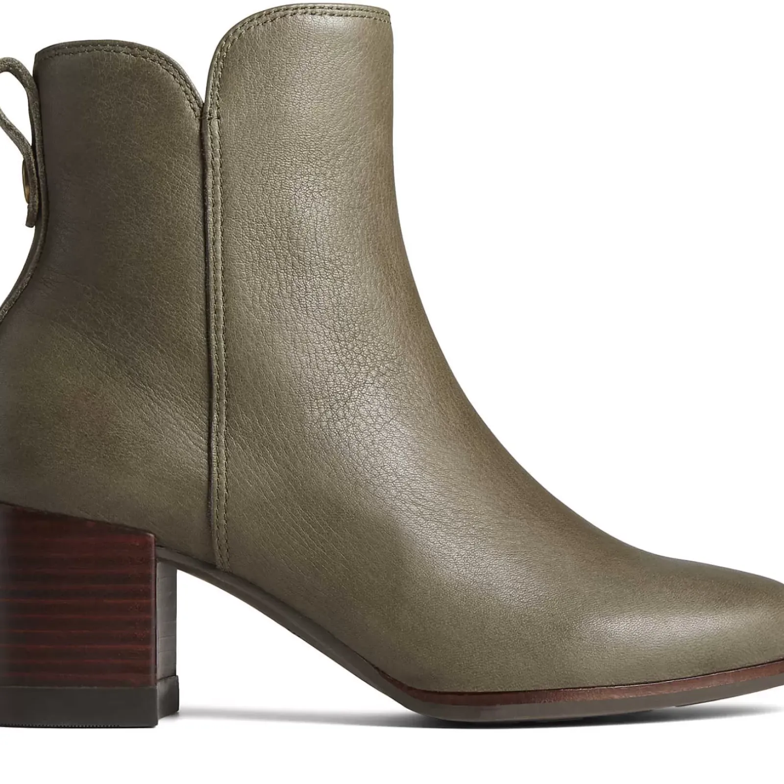 Seaport|Sale^Sperry Women's Seaport Heel Water Resistant Leather Boot Olive
