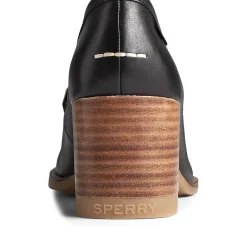 Seaport|Flats & Loafers^Sperry Women's Seaport Penny Heel Leather Loafer Black