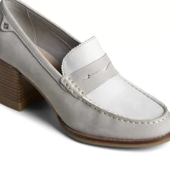 Seaport|Sale^Sperry Women's Seaport Penny Heel Loafer Grey