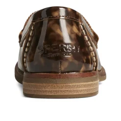 Seaport|Flats & Loafers^Sperry Women's Seaport Penny Tortoise Leather Loafer Brown