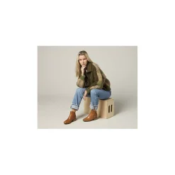 Seaport|Boots^Sperry Women's Seaport Storm Water Resist Leather Boot Tan