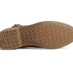 Seaport|Boots^Sperry Women's Seaport Storm Water Resist Leather Boot Tan
