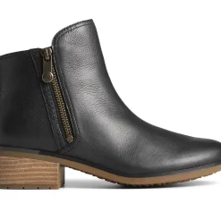 Seaport|Boots^Sperry Women's Seaport Storm Water Resistant Leather Boot Black