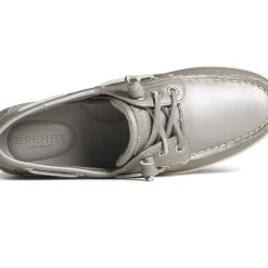 Sale|Boat Shoes^Sperry Women's Songfish Pearlized Boat Shoe Silver