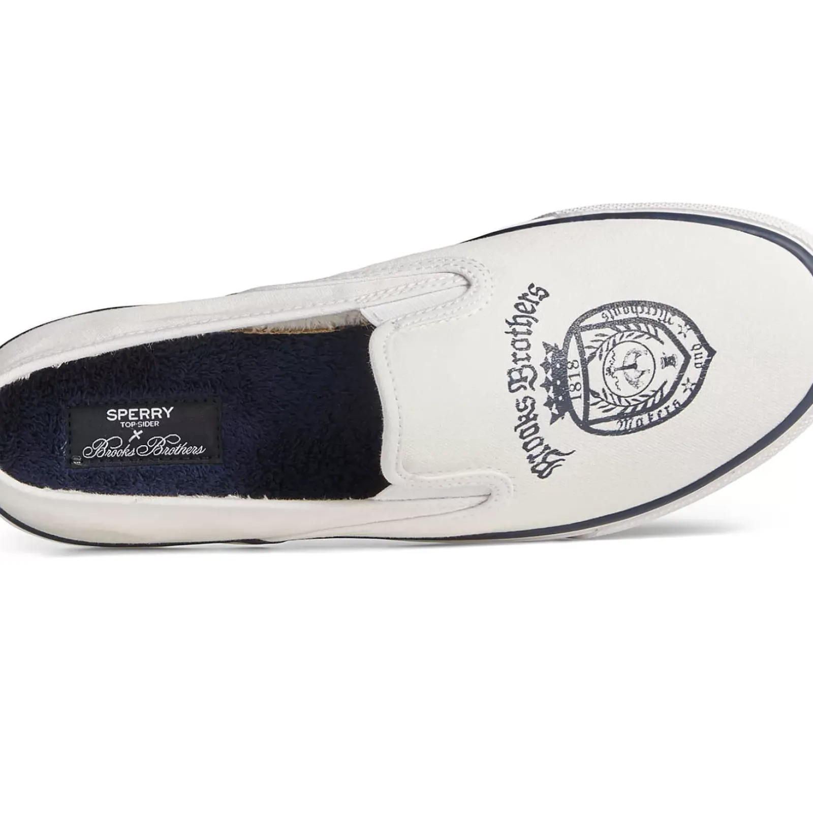 Sale|Sneakers^Sperry Women's x Brooks Brothers Slip On Sneaker White