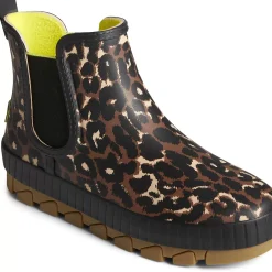 Torrent Boot|Sale^Sperry Women's Torrent Leopard Chelsea Waterproof Rain Boot Black